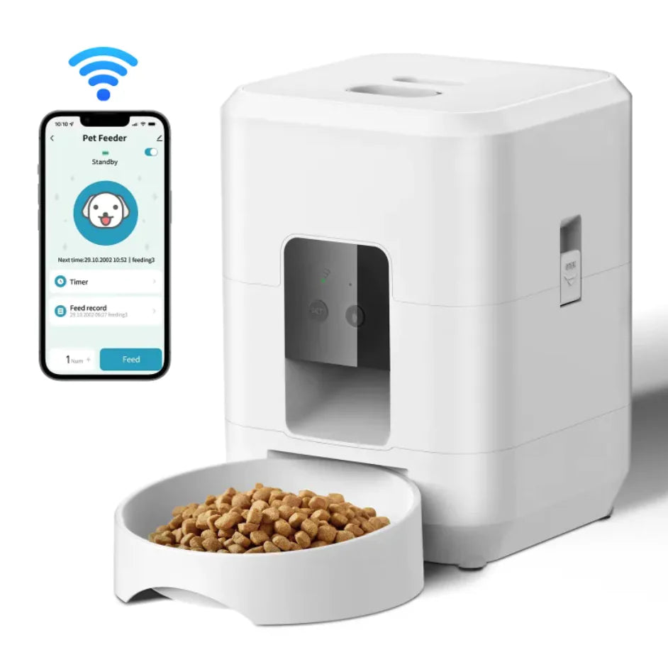 Smart Wi-Fi Automatic Pet Feeder – Stress-Free Feeding