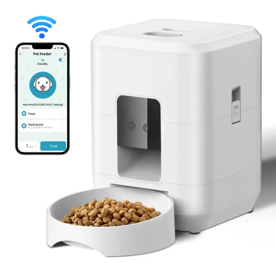 Smart Wi-Fi Automatic Pet Feeder – Stress-Free Feeding